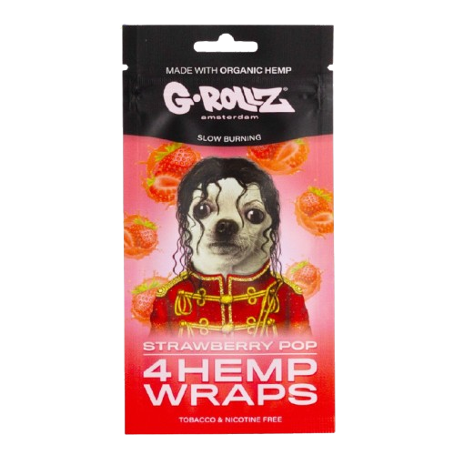 Strawberry Pop 4 Hemp Wraps G-Rollz