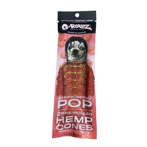 Strawberry Pop Hemp Cones 2pz G-Rollz