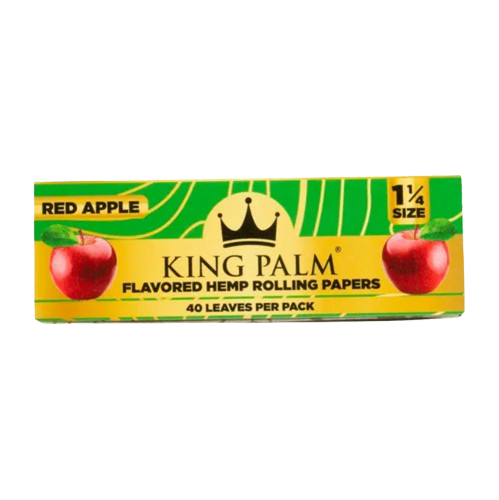 Red Apple King Palm Flavored Hemp Rolling Papers 1 1/4