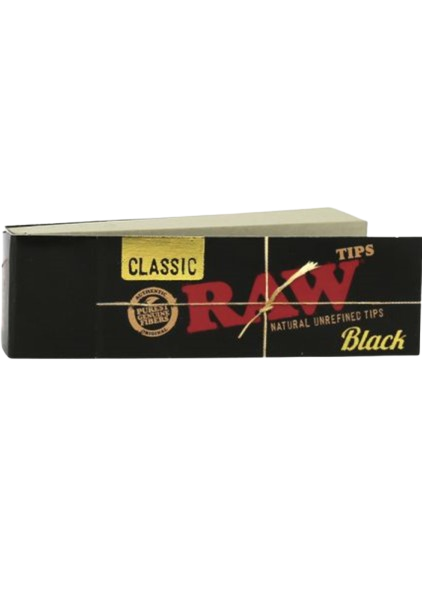 Black Classic Tips RAW Authentic Soft Tips