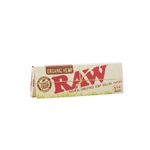 Organic Hemp 1 1/4 RAW Slow Burning Organic Hemp Papers