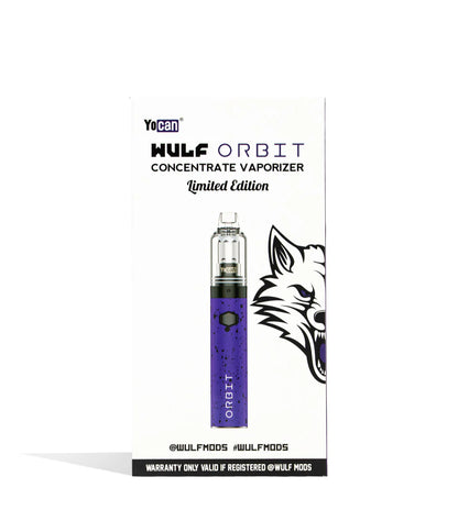 YoCan x WULF Orbit concentrate vaporizer purple